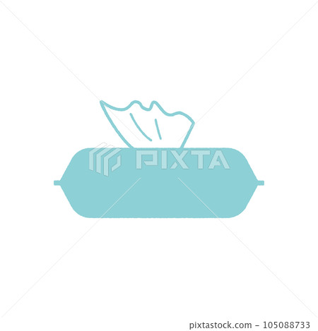 Wet sheet Simple illustration material 105088733