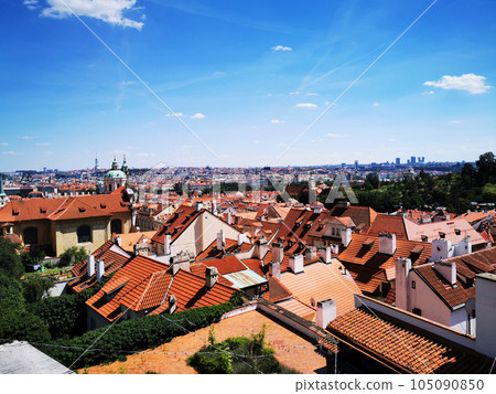 view from Prague castle to the city view from Prague castle to the city 105090850