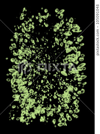 綠色插圖濺向屏幕 105091048