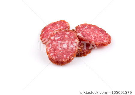 slices of salami slices of salami 105091579