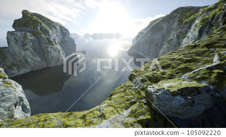 Lofoten is a chain of islands far north on the coast of Norway Lofoten is a chain of islands far north on the coast of Norway 105092220