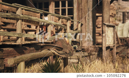 Historic wild west town Open air museum 105092276