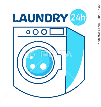 Laundry service 24h, washing and cleaning clothes 105092365