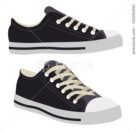 Classic sneakers, converse fashionable footwear 105092991