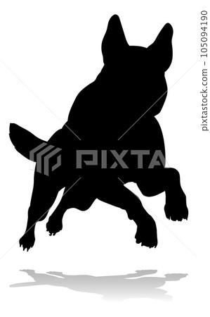 Dog Silhouette Pet Animal Dog Silhouette Pet Animal 105094190