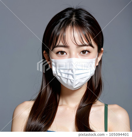 AI 生成的圖像 [人] 戴著面具的女人 105094401