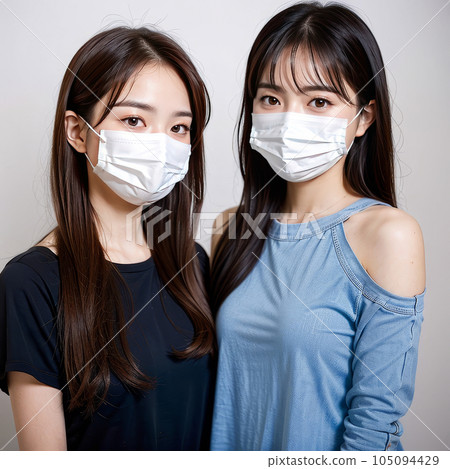 AI 生成的圖像 [人] 戴著面具的女人 105094429