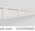 Western wall 3D model 105095669