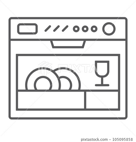 Dishwasher Vector Art & Graphics