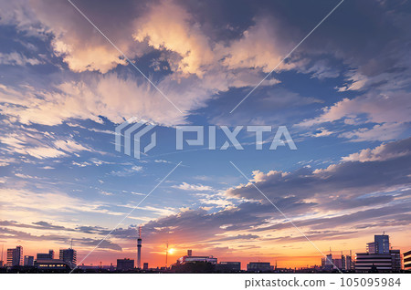 AI image Image of a big city at dusk AI image Image of a big city at dusk 105095984