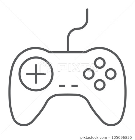 Gamepad thin line icon, electronic and device Gamepad thin line icon, electronic and device 105096830