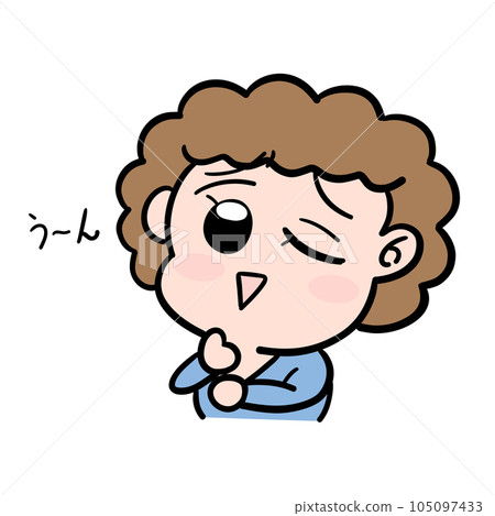 男孩假裝擔心 男孩假裝擔心 105097433