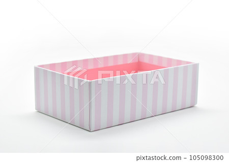 beautiful pink box on white background, package for design beautiful pink box on white background, package for design 105098300