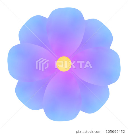 Blue Aura Layer flower 105099452