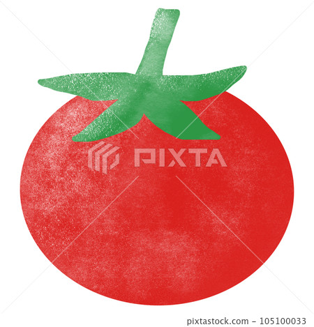 watercolor illustration of ripe tomato 105100033