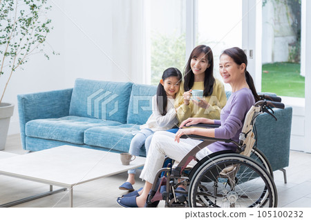 Three-generation family/family (nursing care/welfare) 105100232