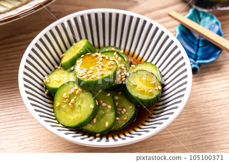 Pickled Cucumber in Mentsuyu Pickled Cucumber in Mentsuyu 105100371