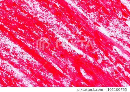 Red grungy crayons strockes texture background 105100765