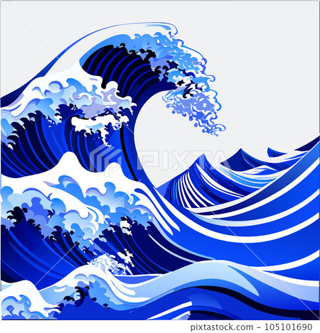 背景材料:粗糙的波浪 背景材料:粗糙的波浪 105101690