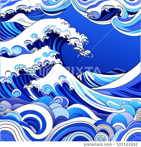 背景材料:粗糙的波浪 背景材料:粗糙的波浪 105101692