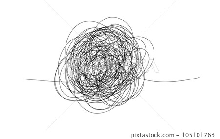 Transformation stress in psychology. Mental health concept. Chaos solving. Flat vector illustration Transformation stress in psychology. Mental health concept. Chaos solving. Flat vector illustration 105101763