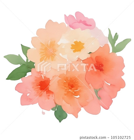 watercolor flowers 105102725