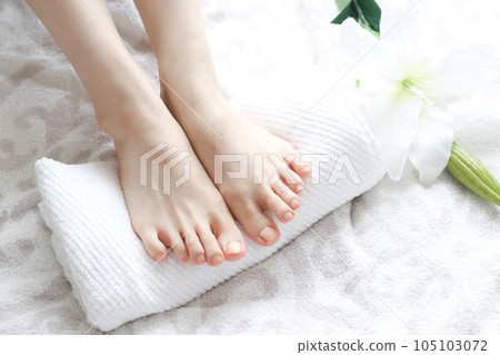 Women's feet foot care image 105103072