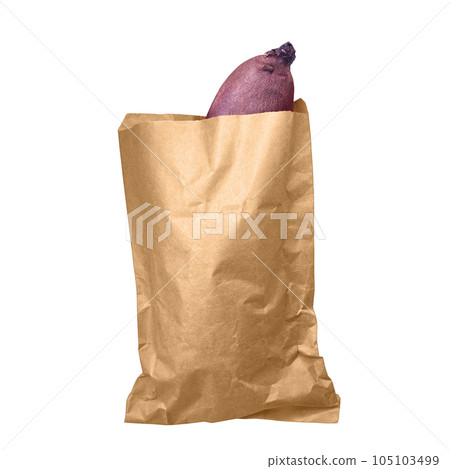 Baked sweet potato illustration real Baked sweet potato illustration real 105103499