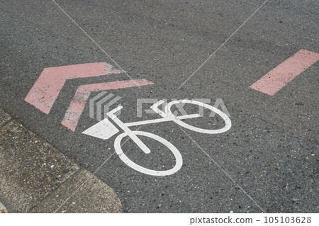 Bicycle navigation mark Bicycle navigation mark 105103628