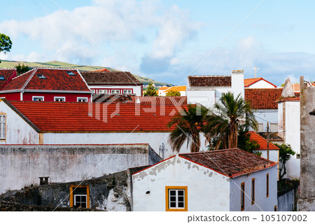 Traditional houses in the old town of Angra do Heroismo Traditional houses in the old town of Angra do Heroismo 105107002