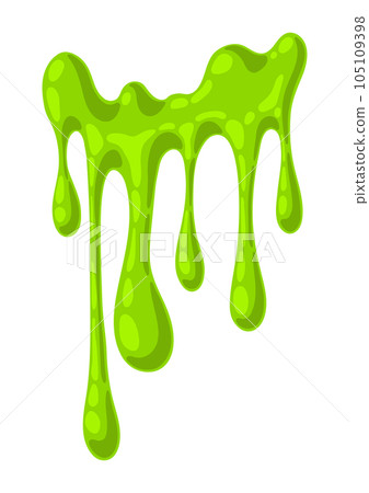 Dripping flowing slime. Toxic mucus smudges drips. Leaking paint streak. Dripping flowing slime. Toxic mucus smudges drips. Leaking paint streak. 105109398