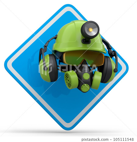 Set of construction wear for repair and installation on white background Set of construction wear for repair and installation on white background 105111548
