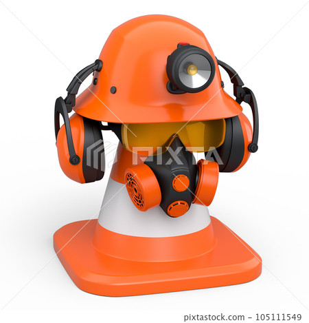 Set of construction wear for repair and installation on white background Set of construction wear for repair and installation on white background 105111549