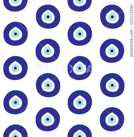 Vector seamless pattern of Turkish Fatima eye sign Vector seamless pattern of Turkish Fatima eye sign 105112092