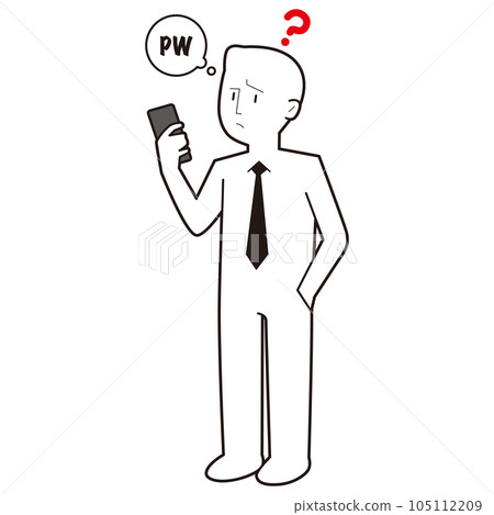 A person who forgot their password on their smartphone A person who forgot their password on their smartphone 105112209