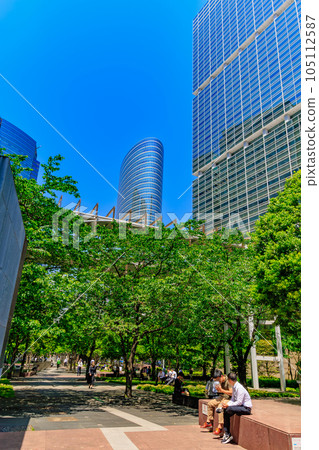 東京都港區港南的城市景觀 品川城際辦公樓 東京都港區港南的城市景觀 品川城際辦公樓 105112587