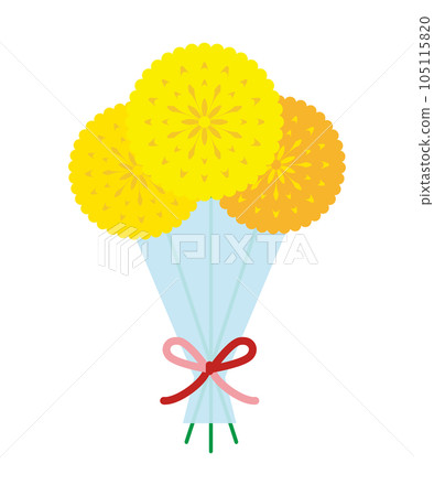 一束秋花菊花的插圖 105115820