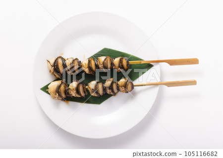 貽貝和鮭魚烤 貽貝和鮭魚烤 105116682