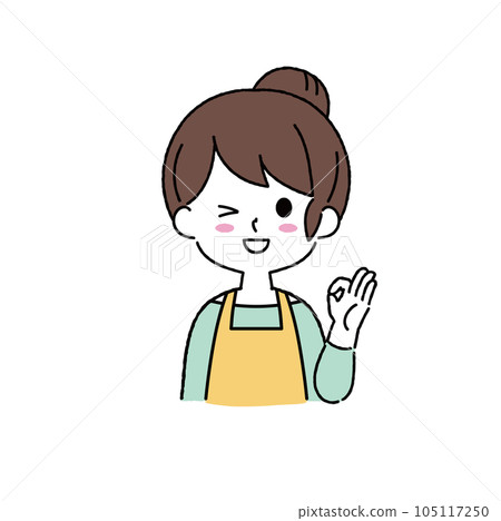 simple woman illustration 105117250