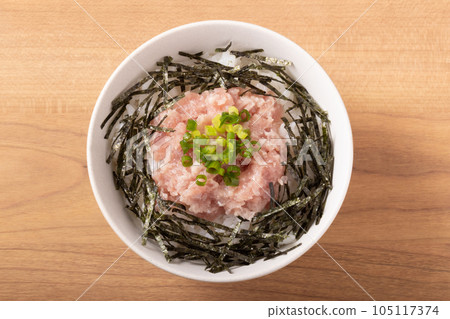 Negitoro on a bowl Negitoro on a bowl 105117374