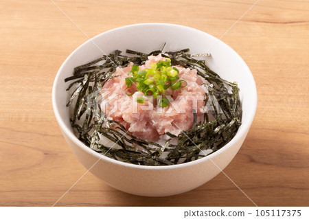 Negitoro on a bowl Negitoro on a bowl 105117375