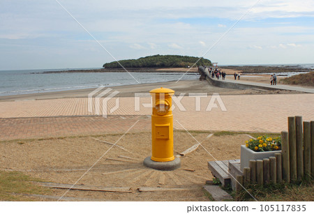 Yellow mailbox, Nichinan coast and Aoshima Shrine Yellow mailbox, Nichinan coast and Aoshima Shrine 105117835