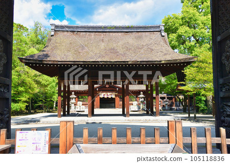 豐國神社，京都，從唐門看到的前殿和主殿 105118836