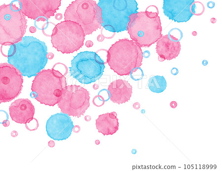 水彩背景圓圈手繪油漆背景 水彩背景圓圈手繪油漆背景 105118999