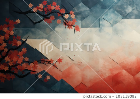 抽象的背景和想像中的花朵讓你想起秋天（AI 生成的圖像） 105119092