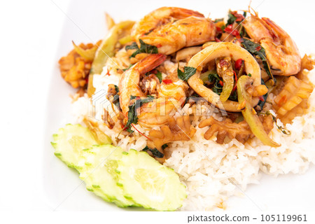 rice with seafood rice with seafood 105119961