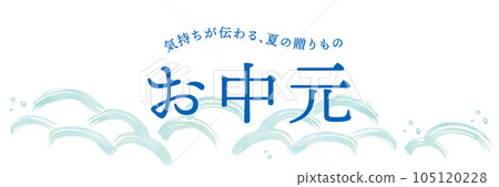 波浪圖案水彩背景模板 105120228