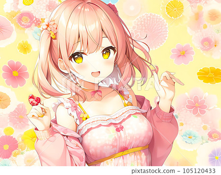 女孩圖材料 105120433