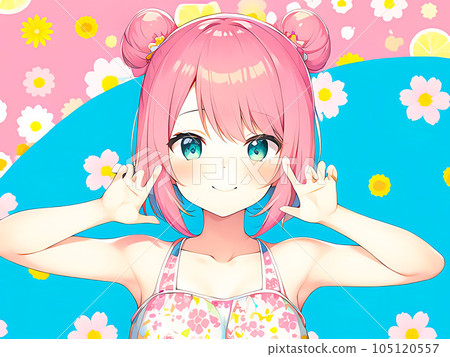 Girl illustration material Girl illustration material 105120557