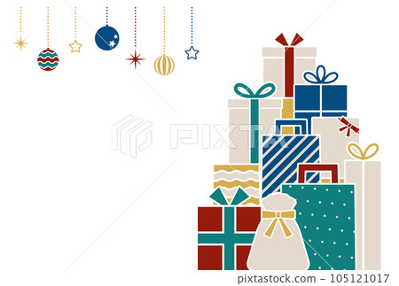 Background illustration _ gift box _ white background Background illustration _ gift box _ white background 105121017
